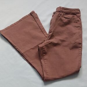 SO High Rise Constructed‎ Flare Jeans Brown Womens Size 17 /33W